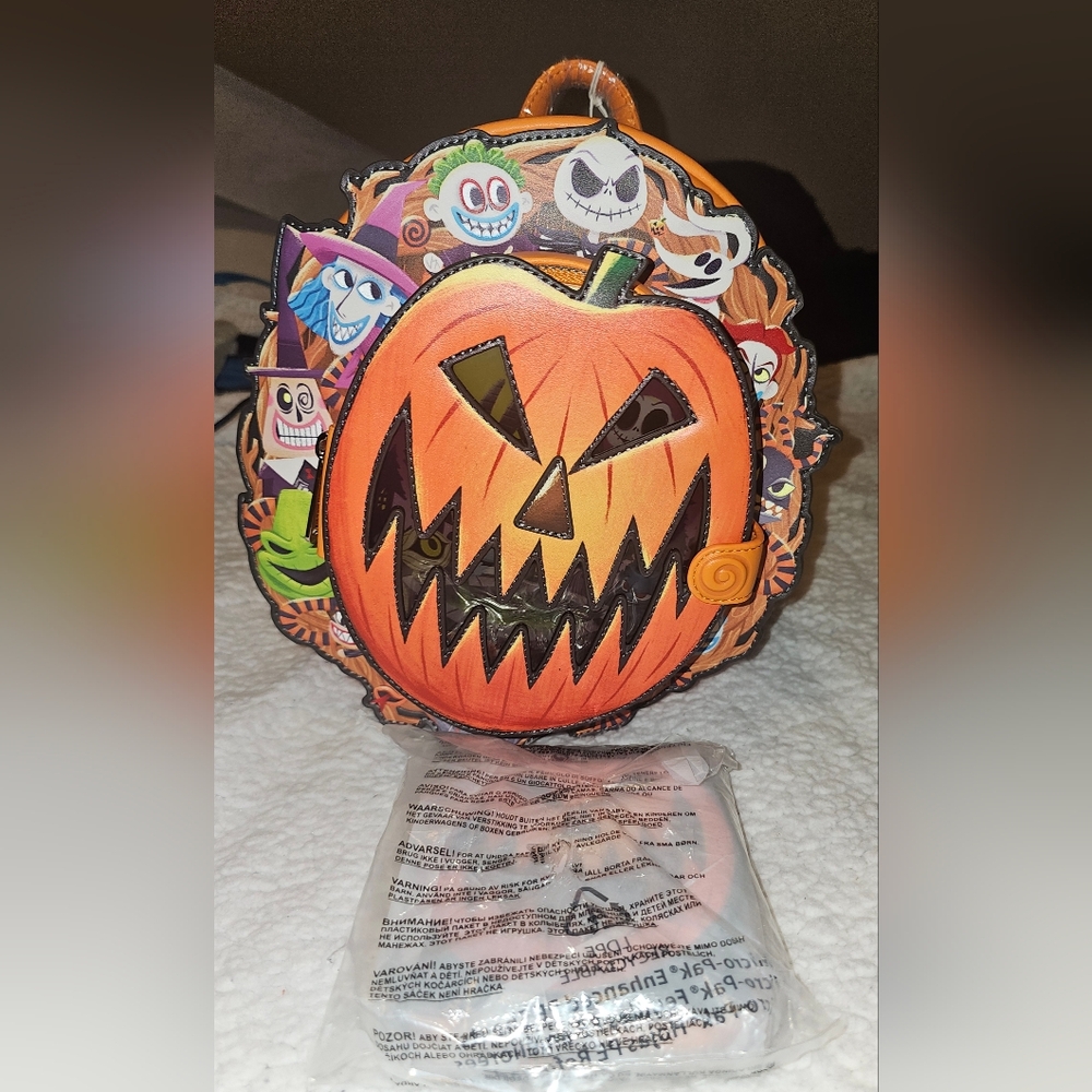 Loungefly Disney Nightmare Before Christmas Cameo Mini Backpack & Wallet